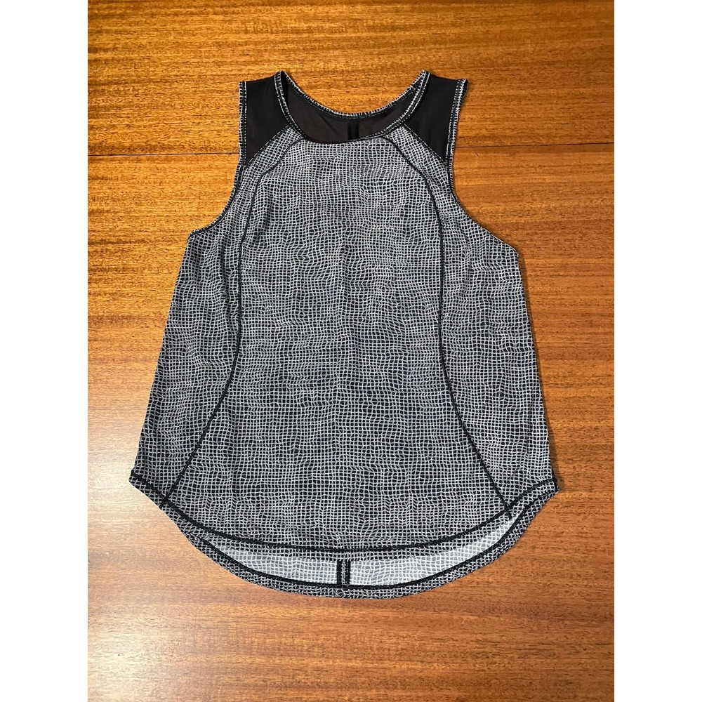 Lululemon Sculpt Tank Multi Jacquard Print Athletic Top Womens Small 4-6 Workout